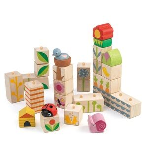 Tender Leaf Toys • Wooden Garden Building Blocks Set